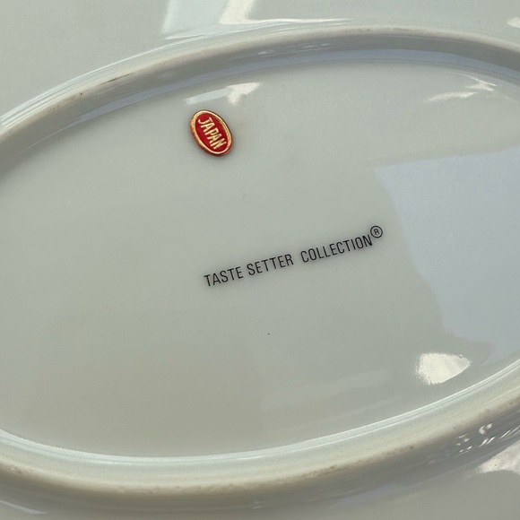 MCM Mid Century porcelain oval serving dish made in Japan